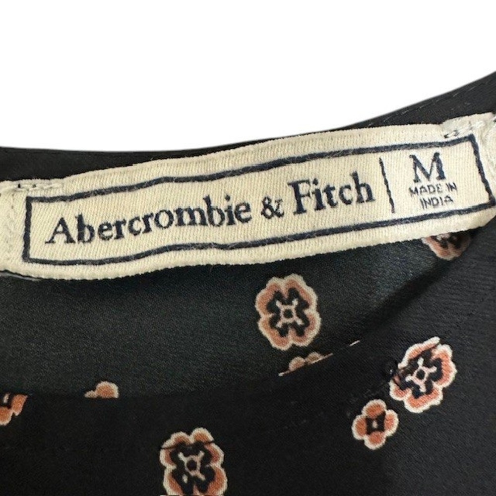 Abercrombie & Fitch Women's Paisley Long Sleeved Keyhole Dress Size Med - Picture 16 of 16